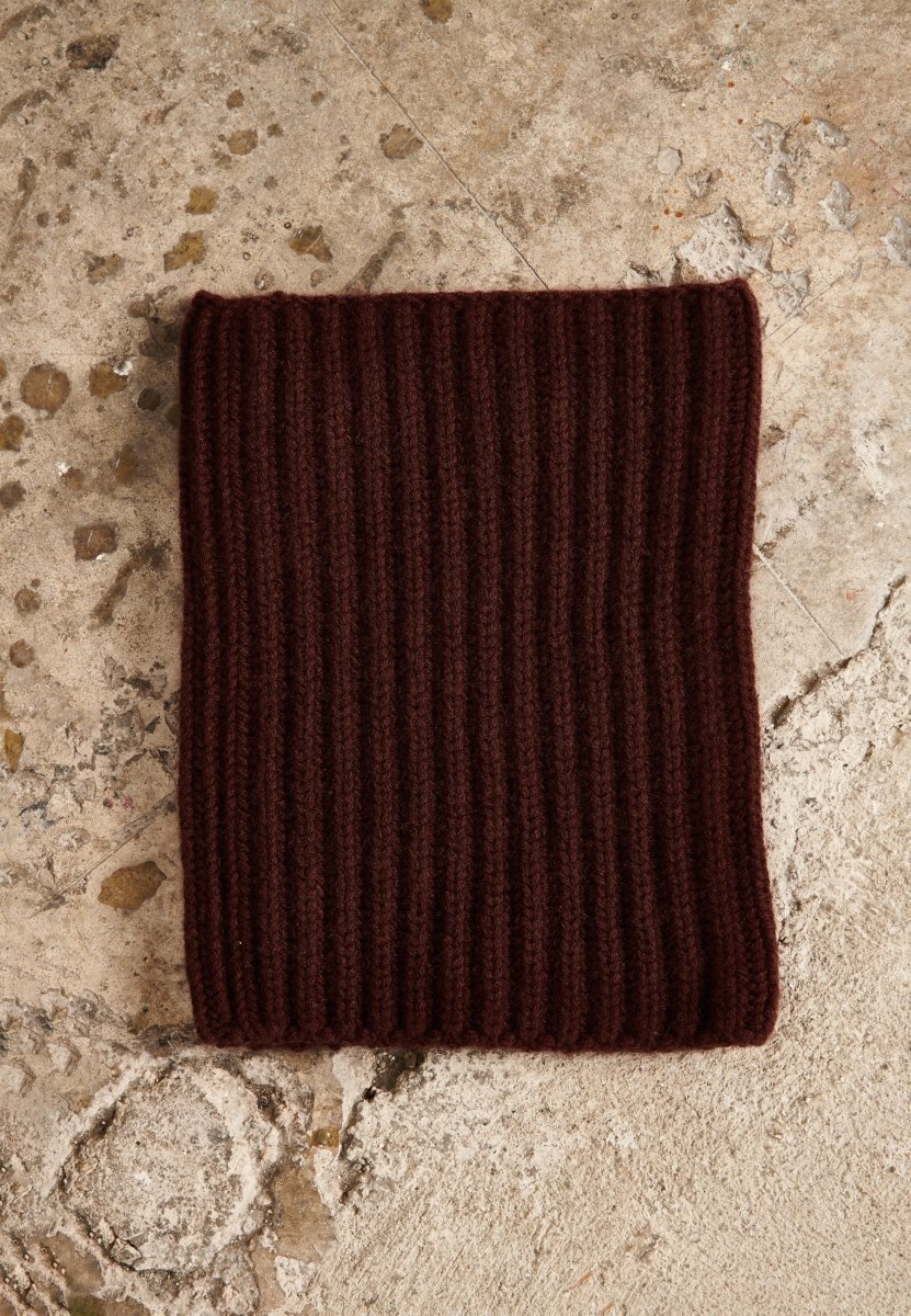 Écharpe cachemire 12 fils marron femme - UNI 18 - Studio cashmere8