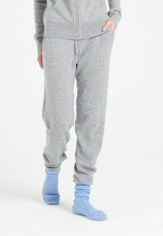 Pantalon cachemire gris clair femme - LILLY 11 - Studio cashmere8