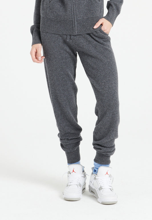 Pantalon cachemire gris anthracite femme - LILLY 11