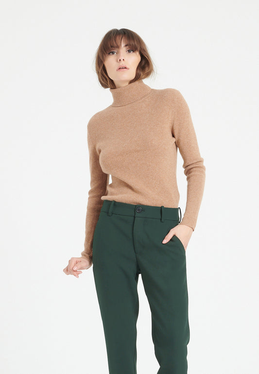 Pull col roulé cachemire camel femme - LILLY 17