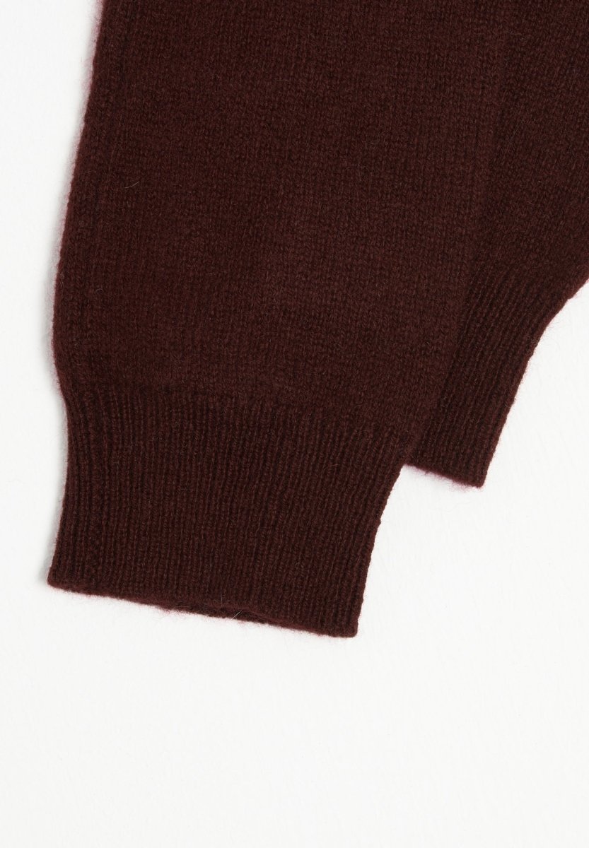 Mitaines unisexe en cachemire marron - UNI 3 - Studio Cashmere8