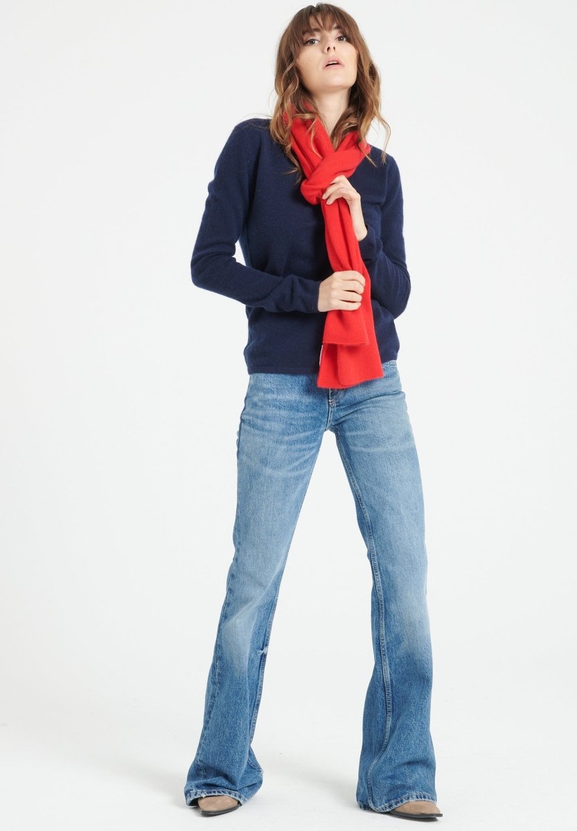 Écharpe unisex en cachemire rouge - UNI 1 - Studio Cashmere8