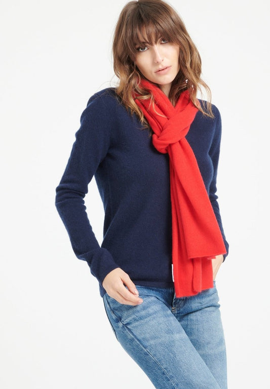 Écharpe unisex en cachemire rouge - UNI 1 - Studio Cashmere8